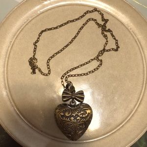 Vintage Inspired Heart Adjustable Necklace